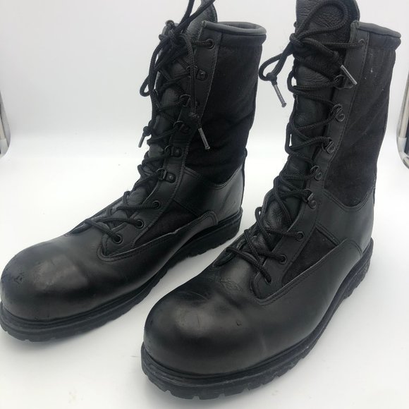 All American Boots Other - All American Boots Black Leather Steel Toe Work Boots, Men's Size 12.5D/EUR 46
